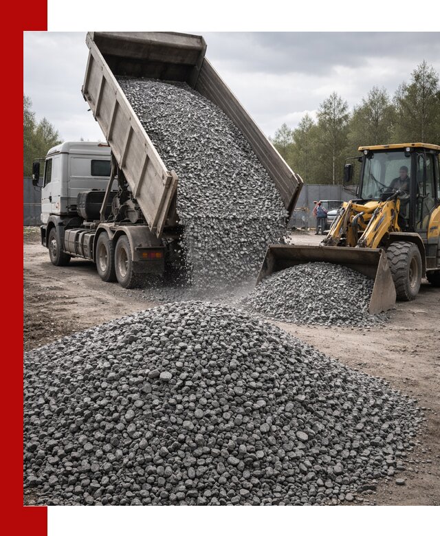 Доставка и продажа щебня гранитного в Дедовске