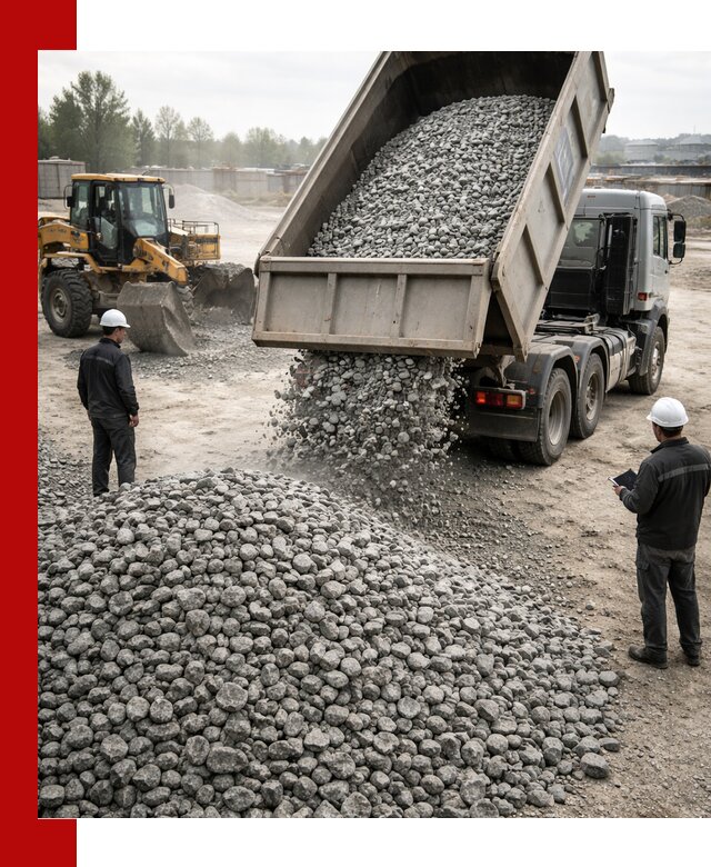 Доставка гранитного щебня фракции 20-40 в Дедовске