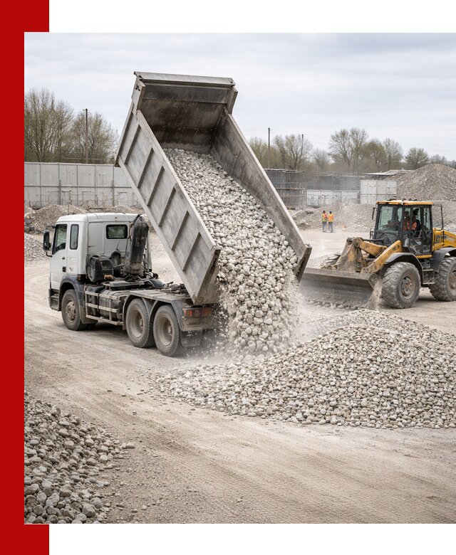 Доставка и продажа известнякового щебня в Дедовске