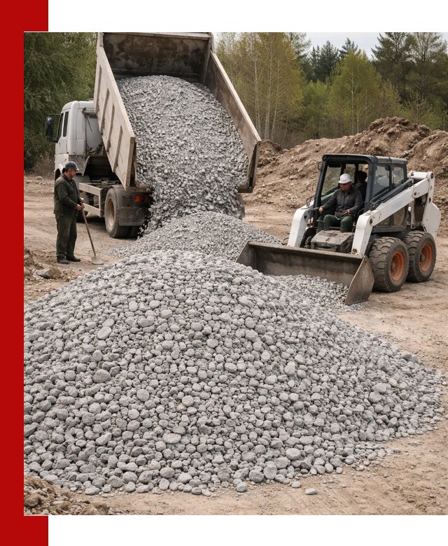 Доставка доломитового щебня в Дедовске напрямую от карьера