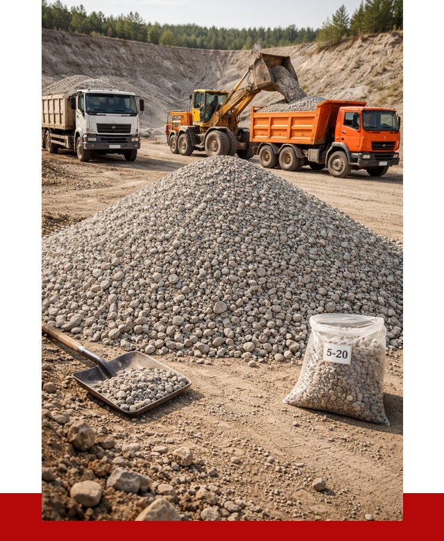 Доломитовый щебень фр. 5-20 в Дедовске от 4618 р. | ПРОНЕРУДДдв