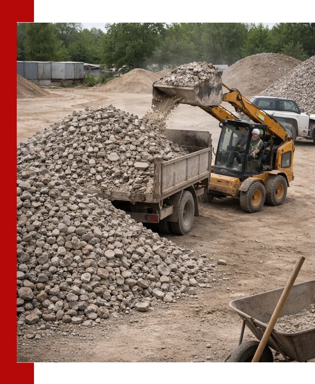 Доставка вторичного щебня в Дедовске для строительных работ