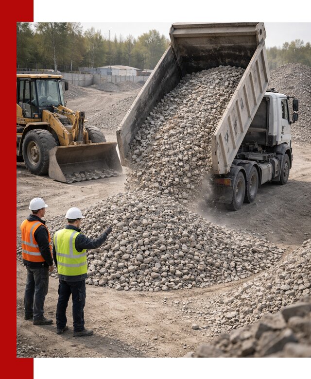 Вторичный щебень фракция 40–70 доставка в Дедовске