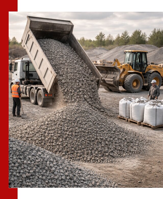 Бетонный щебень фракция 5–20 с доставкой в Дедовске