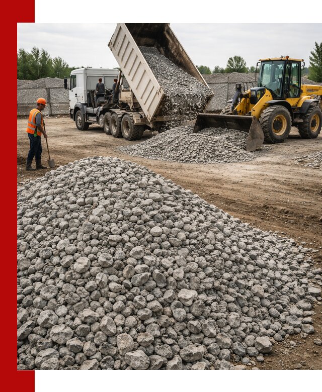 Доставка бетонного щебня фракции 40-70 в Дедовске