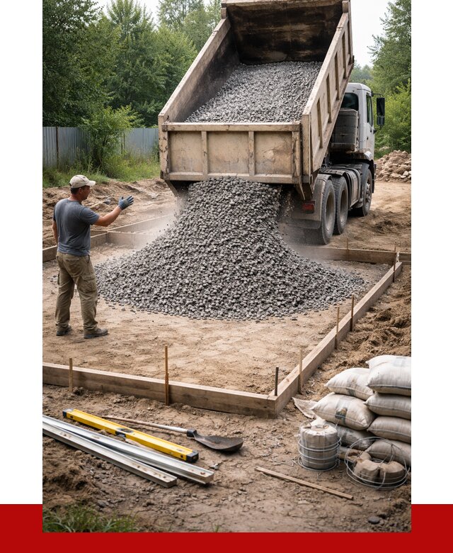 Купить щебень для фундамента в Дедовске от 4948 р. | ПРОНЕРУДДдв