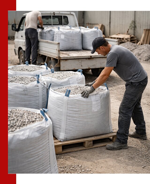Доставка щебня в мешках по выгодным ценам в Дедовске