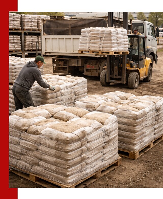 Карьерный песок в мешках с доставкой в Дедовске