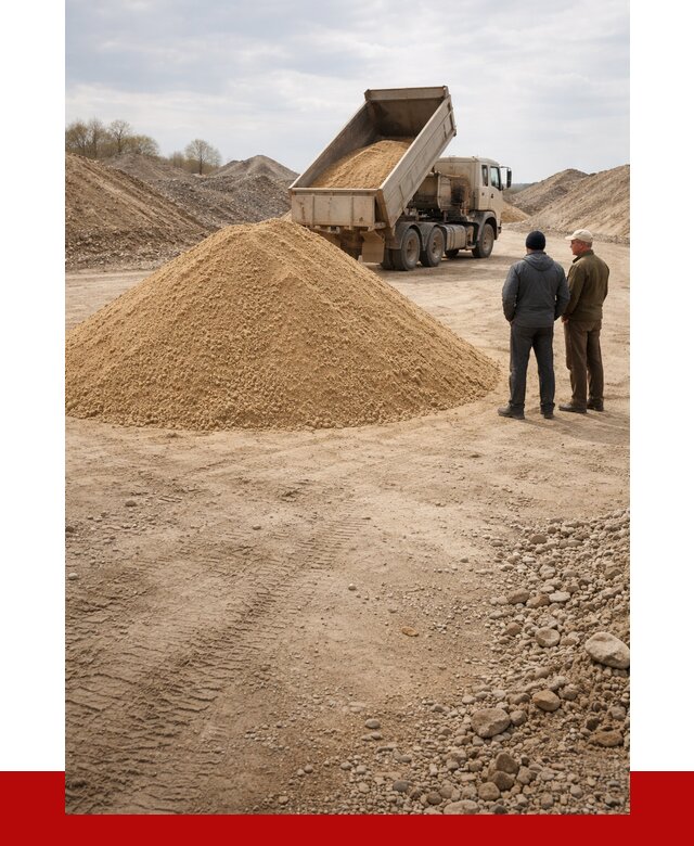 Карьерный песок крупнозернистый в Дедовске от 9346 р | ПРОНЕРУДДдв