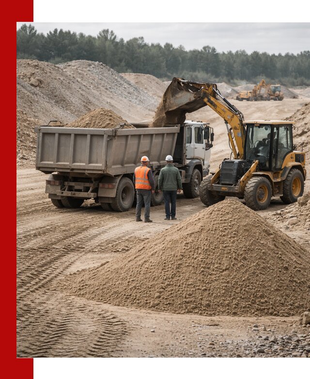 Карьерный среднезернистый песок с доставкой в Дедовске