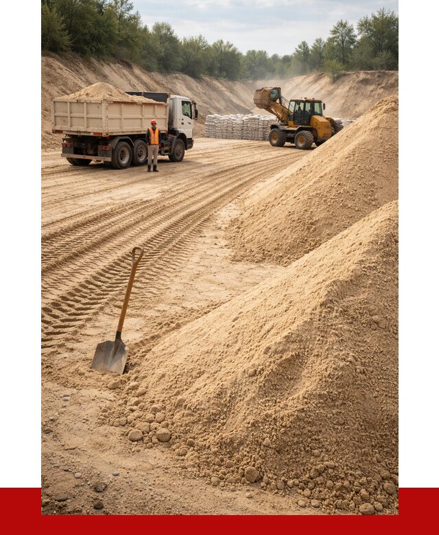 Карьерный песок мелкозернистый в Дедовске от 9896 р. | ПРОНЕРУДДдв