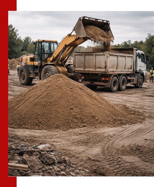 Доставка речного песка навалом в Дедовске быстро и выгодно