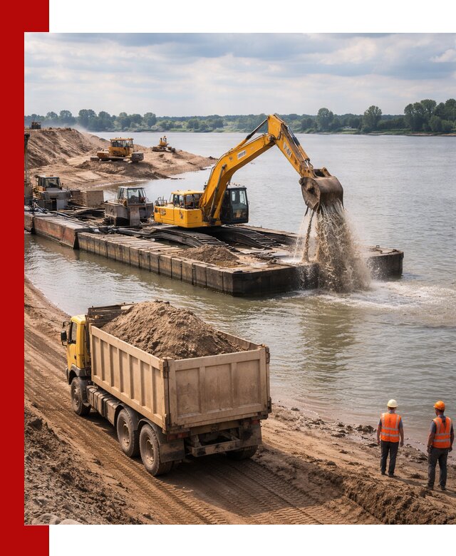 Намывной песок с доставкой в Дедовске оптом и в розницу