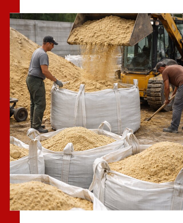 Поставка качественного песка для кладки в Дедовске