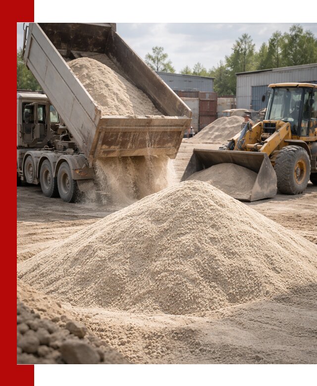 Кварцевый песок с доставкой в Дедовске для строительных работ