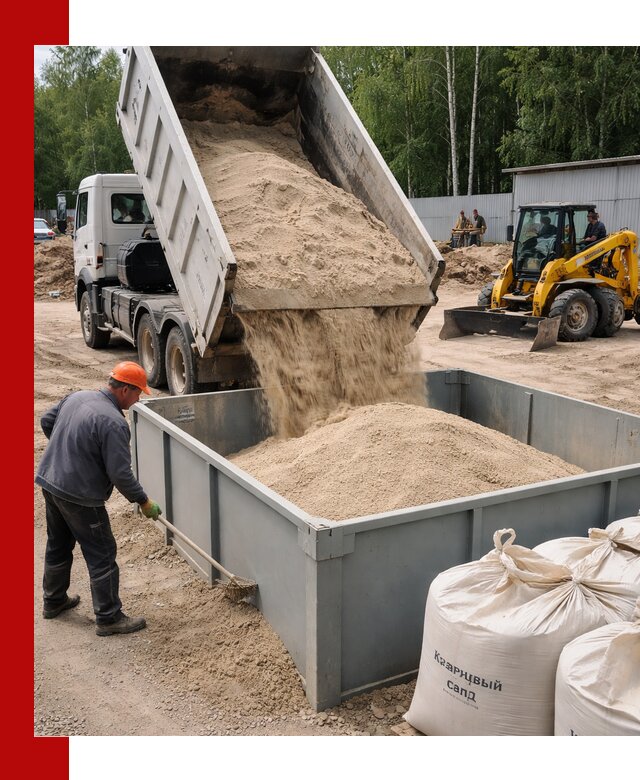 Кварцевый песок для фильтра в Дедовске — доставка и качество