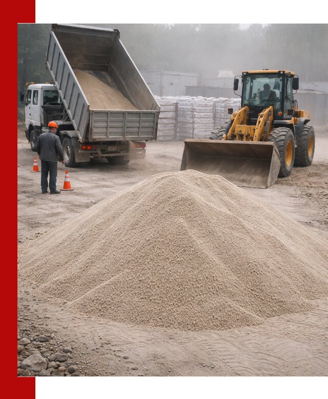 Кварцевый песок фракция 0–8 для стройработ в Дедовске