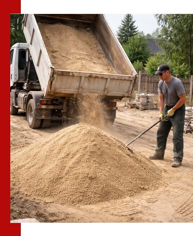 Доставка сухого песка самосвалами в Дедовске