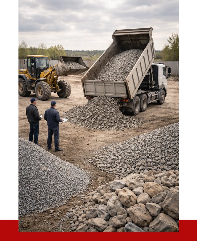 Гравий и камень с доставкой в Дедовске от 4618 р. - ПРОНЕРУДДдв