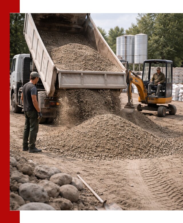 Доставка ПГС С3 в Дедовске самосвалами и миксерами