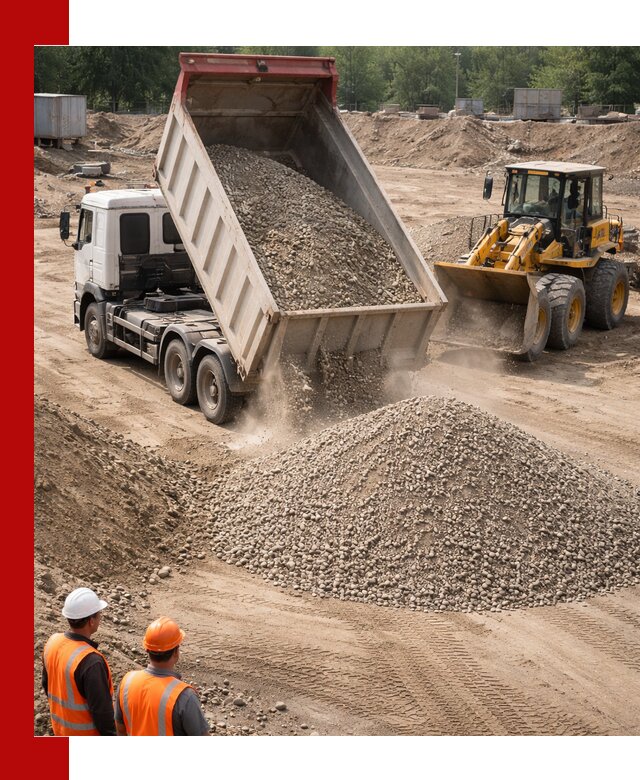 Щебень с песком (ЩГПС С2) с доставкой в Дедовске