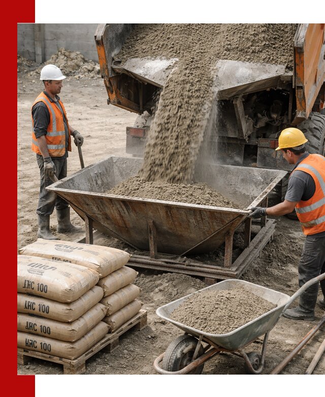 Доставка цементно-песчаной смеси М100 в Дедовске