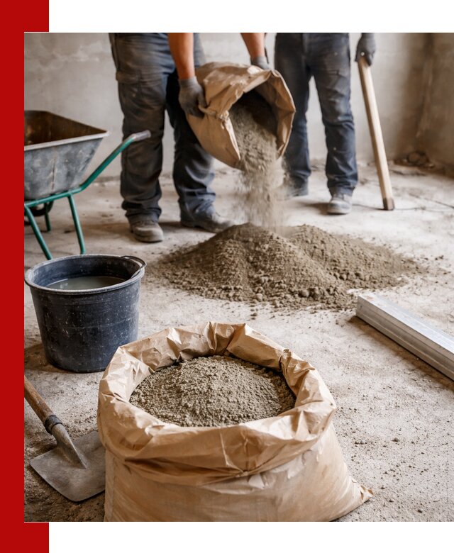 Доставка сухой смеси для стяжки в Дедовске