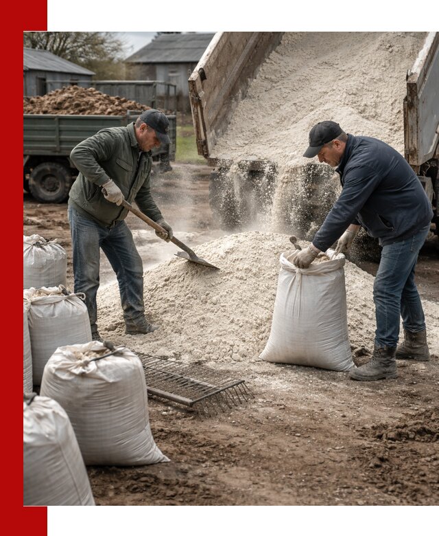 Доставка извести пушонки в Дедовске оптом и мелким оптом