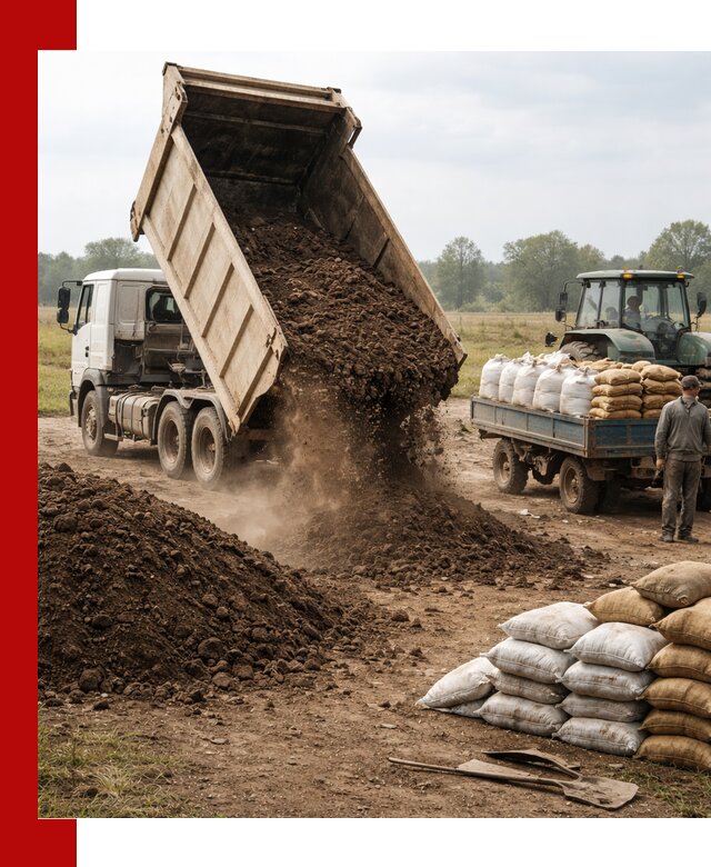 Доставка грунта и удобрений оптом в Дедовске для сельхоз и строительства