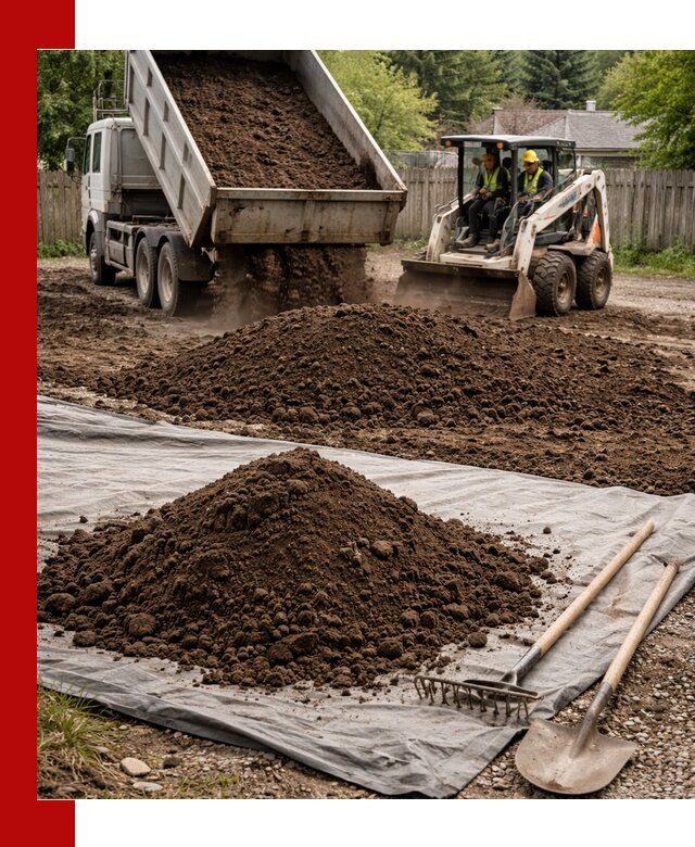 Грунт для отсыпки участка с доставкой в Дедовске