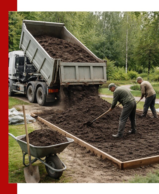 Доставка грунта для озеленения и благоустройства в Дедовске
