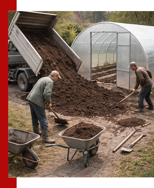 Грунт для теплицы с доставкой в Дедовске — плодородный субстрат под растения