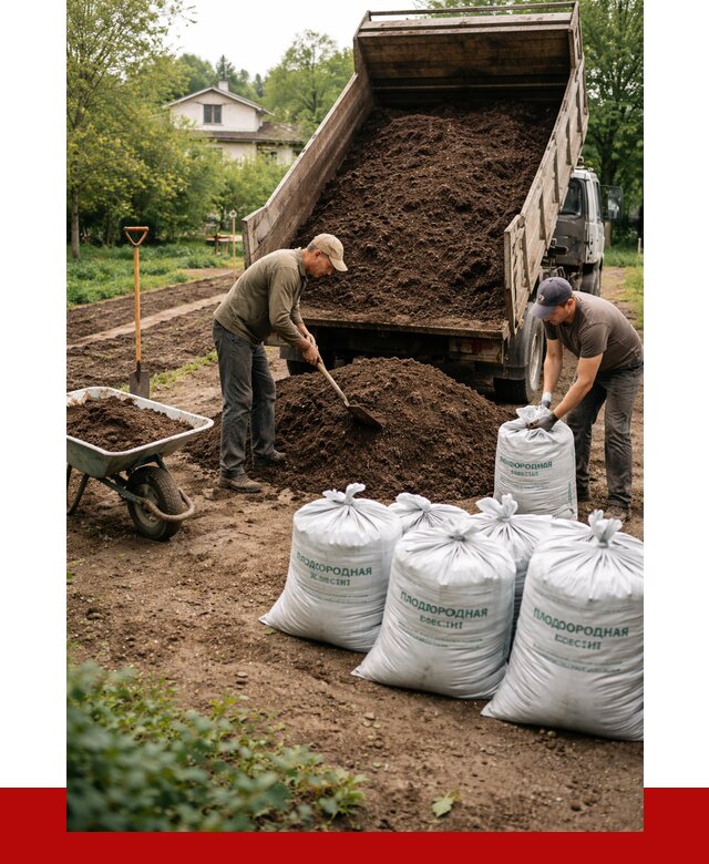 Плодородная смесь в Дедовске от 4618 р./куб с доставкой | ПРОНЕРУДДдв
