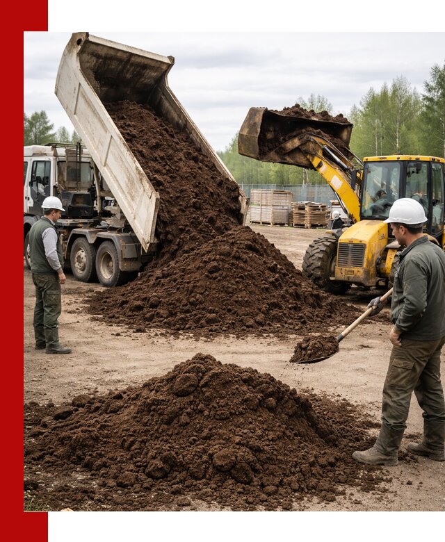 Доставка торфа оптом и в мешках в Дедовске