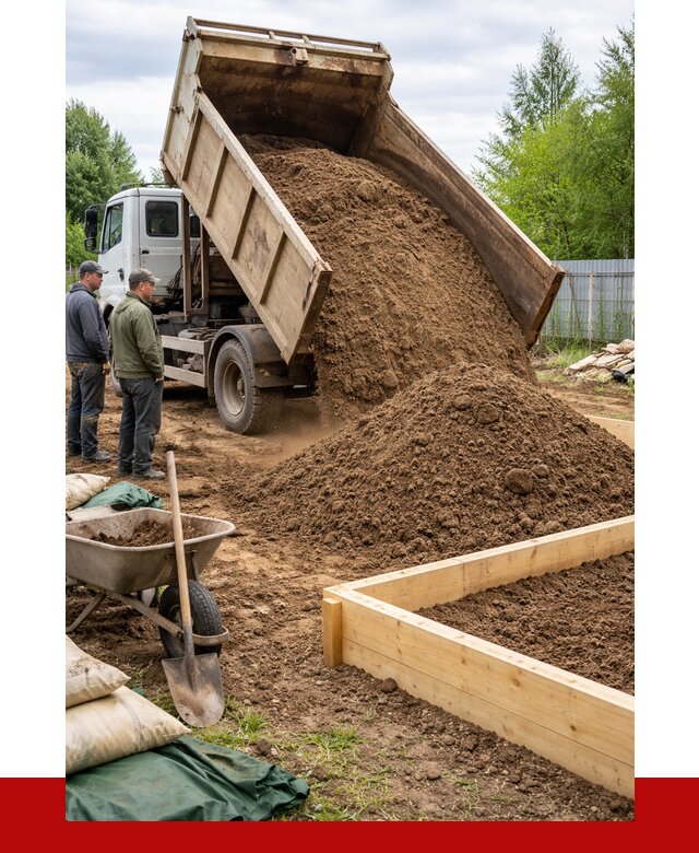 Торфо песчаная смесь в Дедовске с доставкой от 2034 р. | ПРОНЕРУДДдв