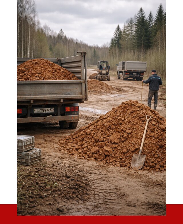 Глина и суглинки в Дедовске от 4948 р. за куб | ПРОНЕРУДДдв