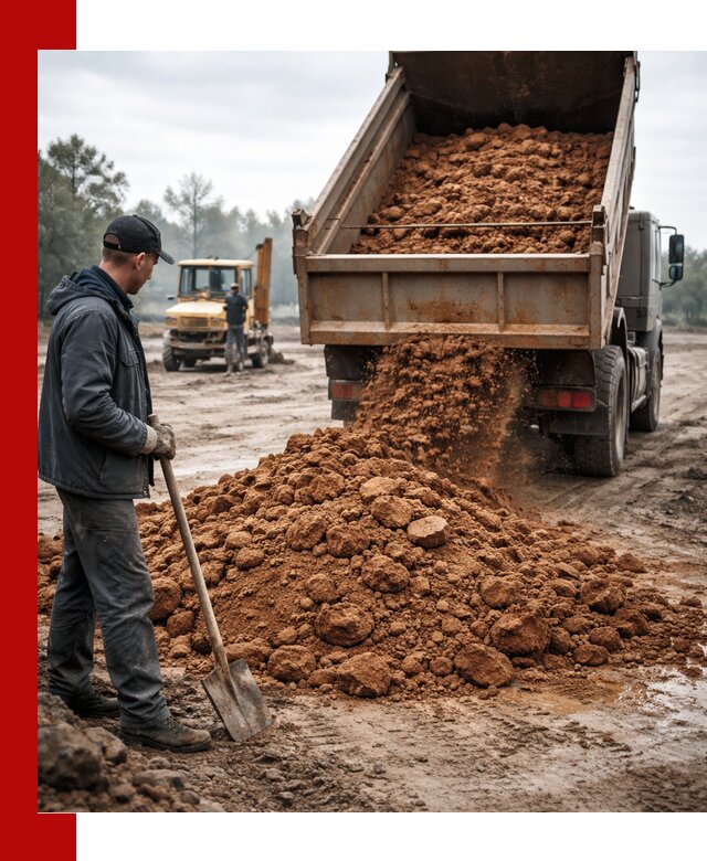 Глина для засыпки в Дедовске с доставкой самосвалами