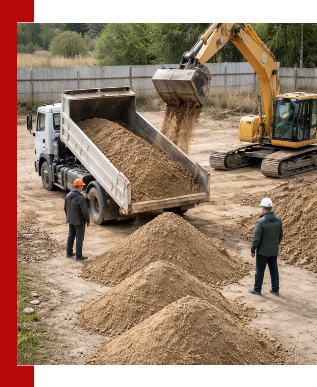 Доставка супеси вагонными и автопартиями в Дедовске