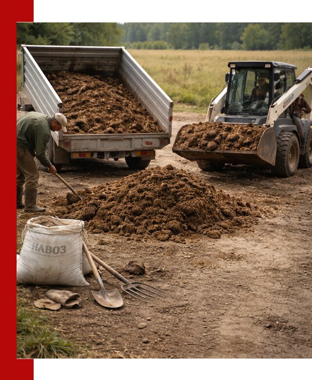 Доставка конского навоза в Дедовске с разгрузкой и доставкой на объект