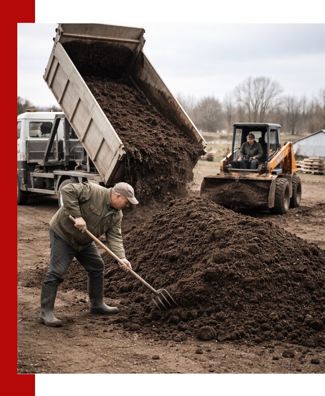 Доставка и продажа перегноя в Дедовске быстро и дешево