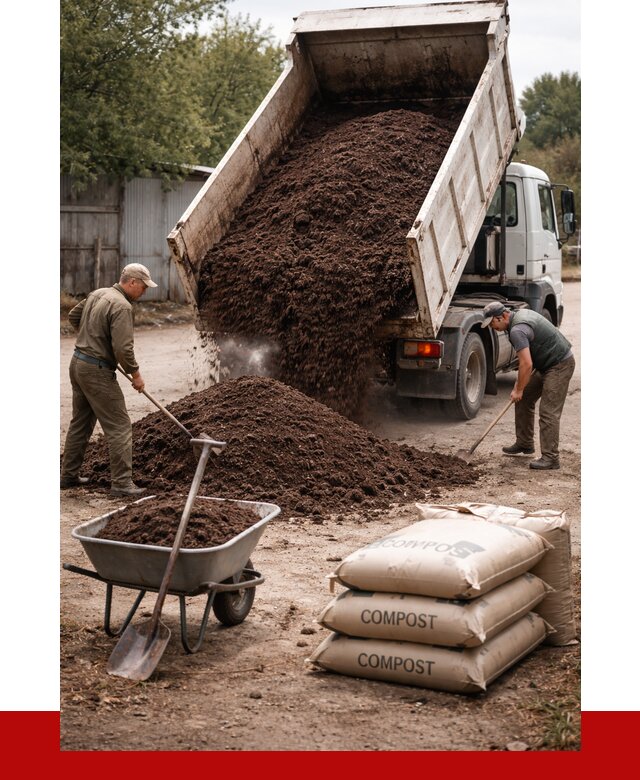 Купить компост в Дедовске от 4618 р. за куб с доставкой | ПРОНЕРУДДдв
