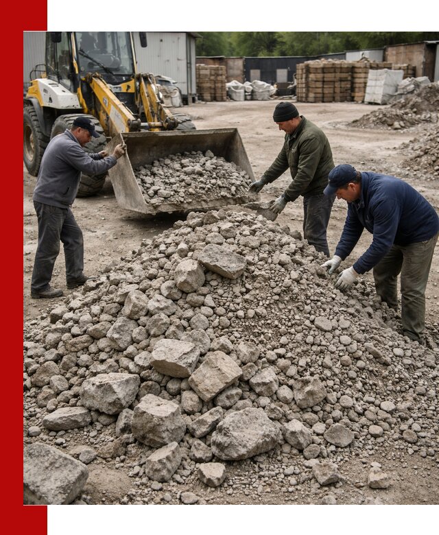 Демонтаж и вывоз бой бетона в Дедовске