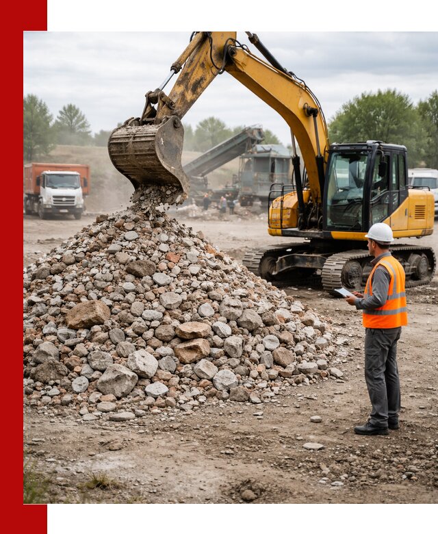 Доставка и вывоз строительного боя в Дедовске