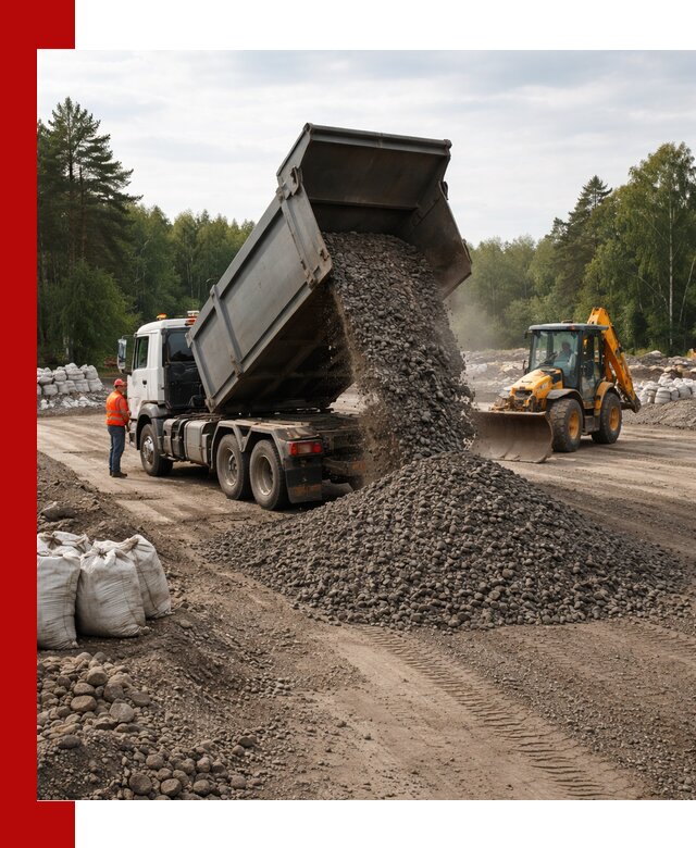 Доставка дробленого асфальта в Дедовске для дорожных работ