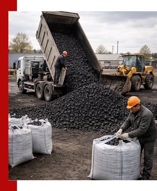 Доставка каменного угля в Дедовске оптом и в розницу