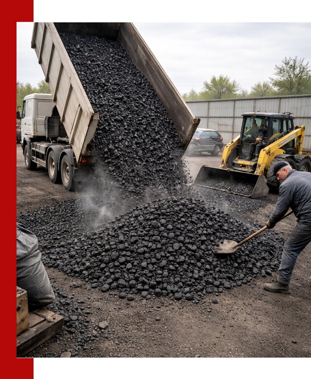 Доставка угля орех в Дедовске оптом и в розницу