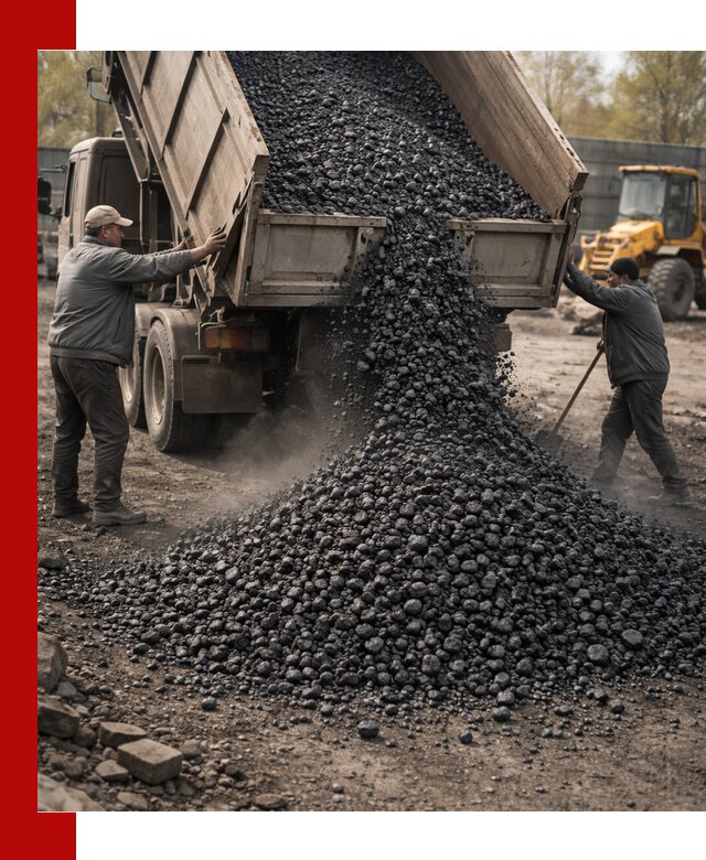 Доставка угля семечка самосвалами в Дедовске