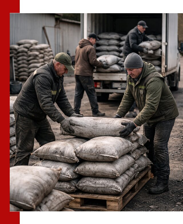 Доставка угля в мешках по выгодным ценам в Дедовске