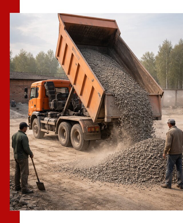 Доставка самосвалом 20 м3 в Дедовске быстро и надежно