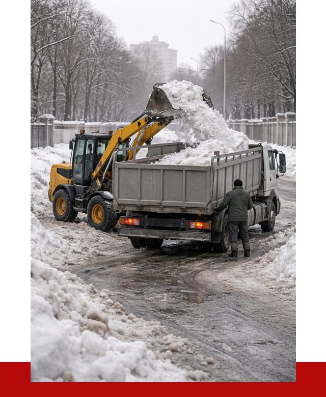 Вывоз снега с погрузкой в Дедовске от 3848 р. ПРОНЕРУДДдв